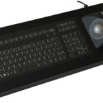 BACKLIT KEYBOARD WITH ERGONOMIC TRACKBALL